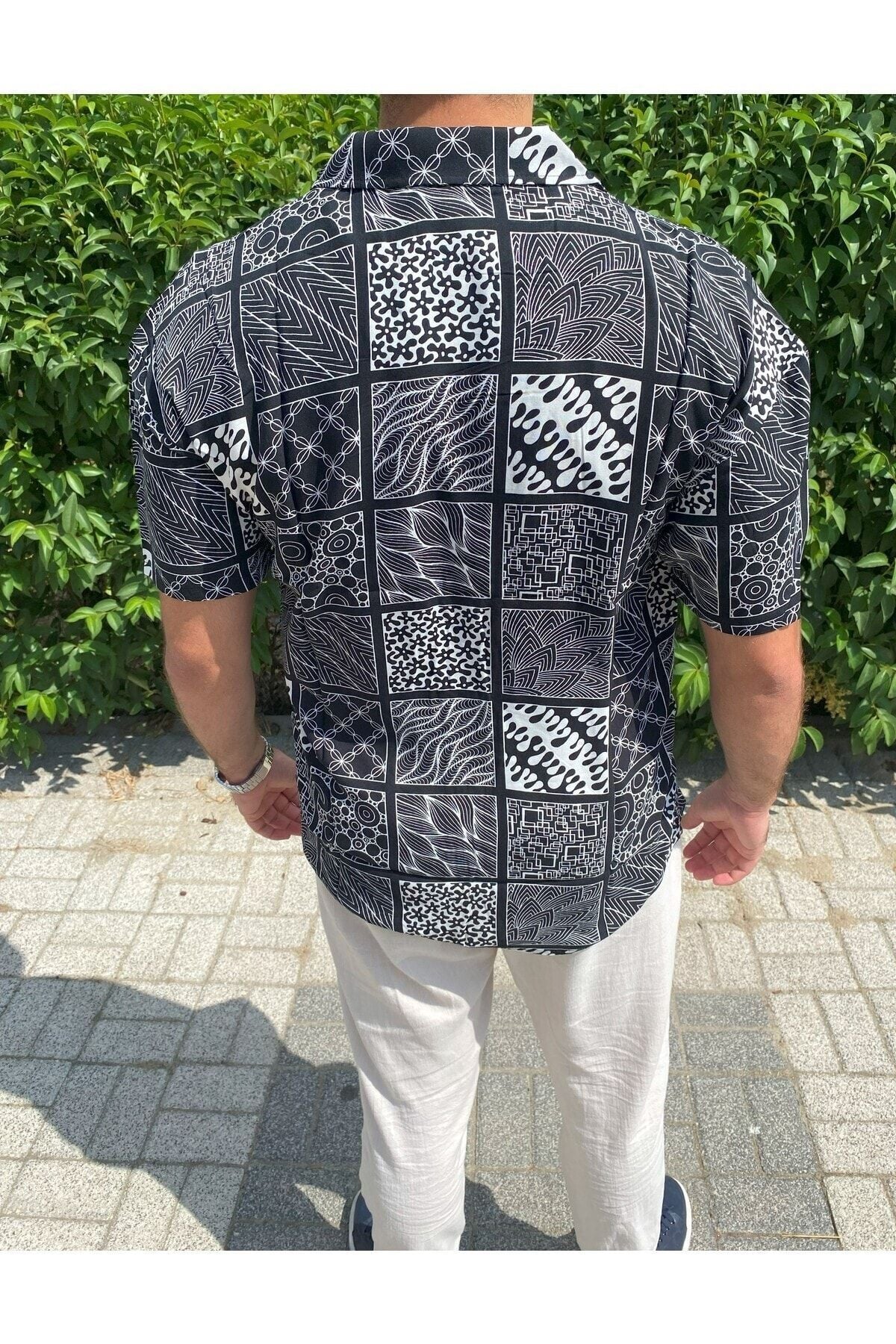 Erkek Oversize Viskon Gömlek
