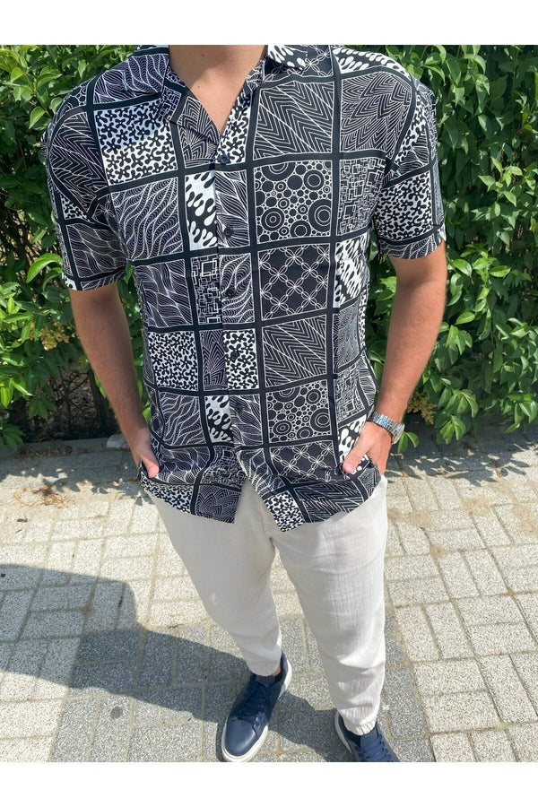 Erkek Oversize Viskon Gömlek