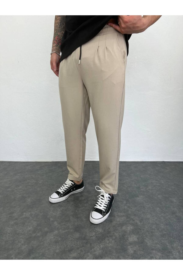Erkek Pileli Jogger Pantolon
