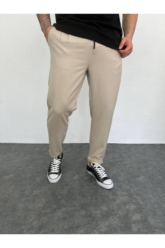 Erkek Pileli Jogger Pantolon